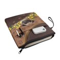 thumbnail image 2 of HELLHERO Pug Sunflower Pattern Books Sleeve Gift Book Cover Carrying Case with Polyester Bible Tote Bags Handle for Textbook Classroom Teachers 8.66 x 11.42 Inch, 2 of 5