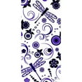 thumbnail image 2 of CafePress - Purple Floral And Dragonfly Pattern - Large Beach Towel, Soft 30"x60" Towel with Unique Design, 2 of 2