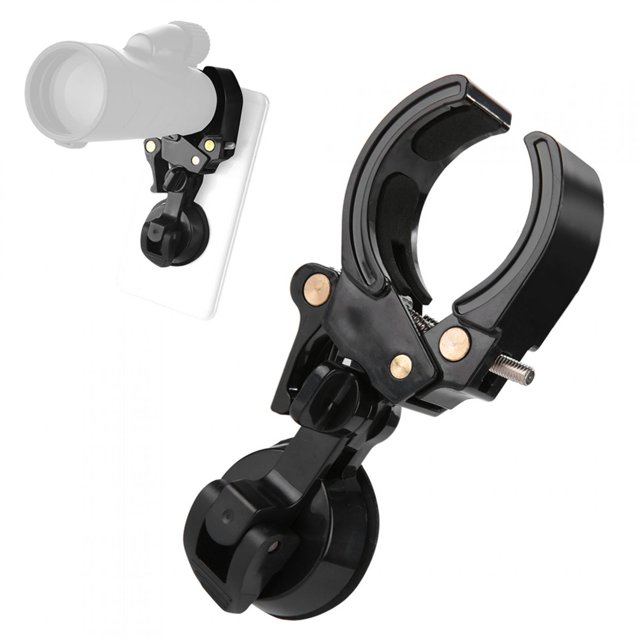 Soporte para teléfono para telescopio, monocular, binoculares, telescopio, soporte para telescopio, soporte universal para teléfono, fabricado para durar