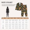 thumbnail image 4 of Pajamas for Women Set - Hockey sticks Dark gray Comfy Long Sleeve Button Up Pajama Sets for Women 2 Piece, Soft Sleepwear Nightwear Pjs Lounge Sets for Women with Pockets, 4 of 6