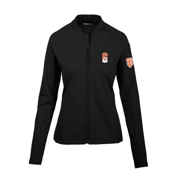 Women's Levelwear  Black San Francisco Giants City Connect Ezra Insignia Core Full-Zip Jacket