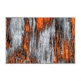 thumbnail image 2 of Flash Furniture Rylan Rectangular Contemporary Grey, Orange Area Rug, 2' x 3', 2 of 7