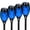 Blue, variant on BOPORO Solar Lights Outdoor Waterproof,4Pack Blue Solar Torch Lights with Flickering Flame for Garden Decor,Solar Landscape Lights Decorative for Lawn Yard Pathway