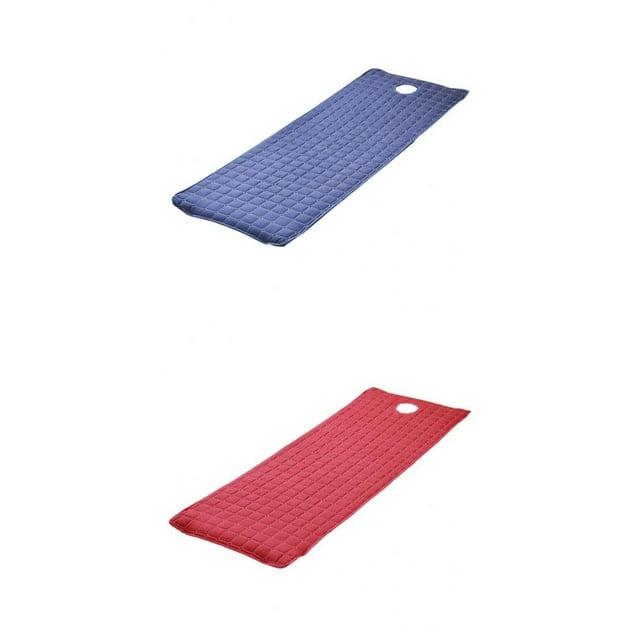 Cojín de colchón para mesa de masaje Zulema 2 piezas Azul vino rojo