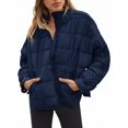 thumbnail image 2 of Women's Oversized Lightweight Down Coat Long Sleeve Zip Packable Short Puffer Jackets, 2 of 5
