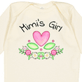 thumbnail image 4 of Inktastic Mimi's Girl- Heart Flowers Girls Long Sleeve Baby Bodysuit, 4 of 5
