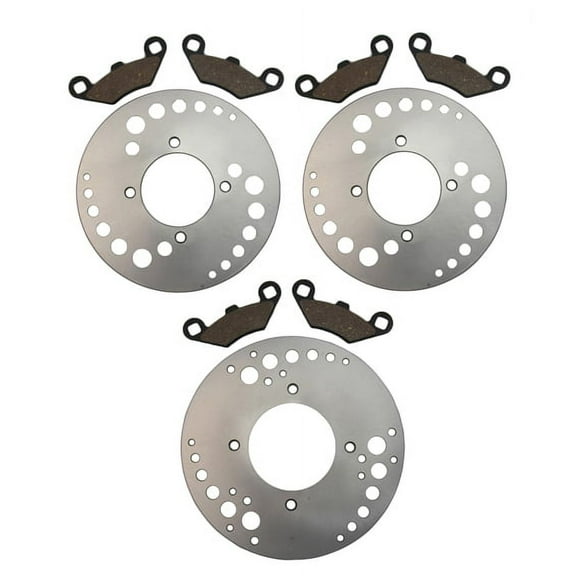 Factory Spec, K-20224302023, Front & Rear Brake Rotors & Semi-Metallic Brake Pads for Polaris Predator 500