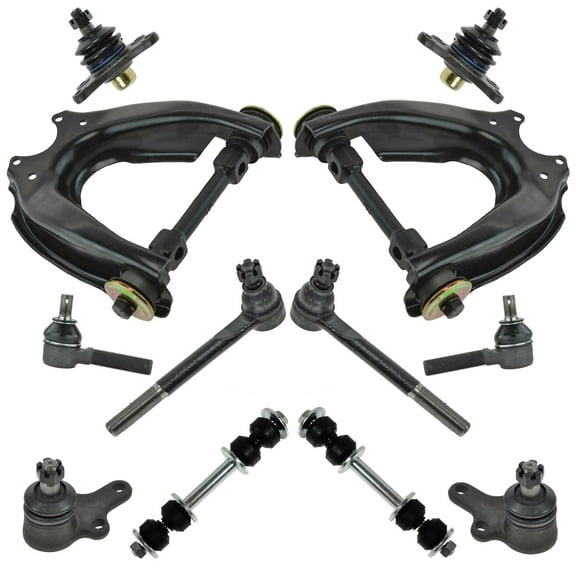 TRQ 12 pc Steering & Suspension Kit Control Arms Ball Joints Tie Rod Ends New PSA63462