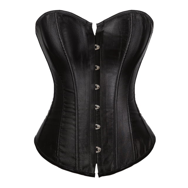 Grebrafan Bustier Corsets à Baleines Haut Femme Noir 4TG