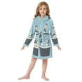 thumbnail image 6 of FORMRS Niños Bathrobe Unisex Hooded Robe Soft Plush Pajamas Sleepwear, Size 7-9T, Pirate Animals, 6 of 7