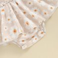 thumbnail image 6 of Bagilaanoe Newborn Summer Outfits Baby Girl Rompers Dress Floral Print Short Sleeve Bodysuits 3M 6M 12M 18M Infant Patchwork A-line Dresses, 6 of 7