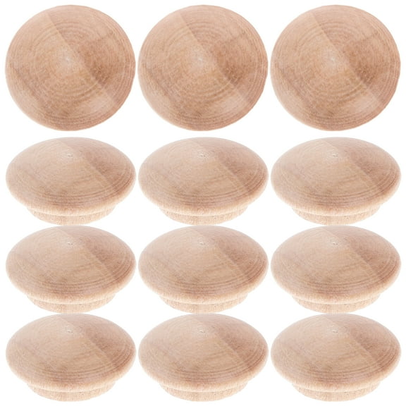 Wood Furniture Button Top Screw Caps Buttons Mushroom Accessories Screws 1 Inch Plugs 25 PCS