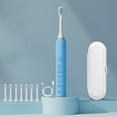 thumbnail image 2 of Cepillo de dientes eléctrico con 8 cabezales de repuesto | 5 modos de limpieza | USB recargable | Batería mejorada de larga duración | Cerdas suaves | Estuche de viaje incluido | Cuidado bucal para, 2 of 9