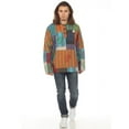 thumbnail image 5 of The Collection Royal Men Hippie Patchwork Bohemian Casual Rave Festival Baja Boho Long Sleeve Hoodie Tops Shirt Stonewash-L, 5 of 9