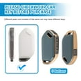 Rislobx Key Fob Cover Fit for Kia, Car Key Case with Leather Lanyard