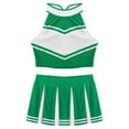 thumbnail image 4 of Alvivi Women Cheerleading Costume Uniform Outfit Crop Top+Mini Pleated Skirt, 4 of 6