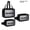 Black Three-Piece Set, variant on 3 Pack Clear PVC Travel Toiletry Bag Set, Waterproof Cosmetic Makeup Organizer Bags with Handle, Portable Transparent Wash Bag for Travel, Gym & Bathroom