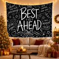 thumbnail image 3 of Hand Drawn Chalk With Doodles Prominently Varied, Inspirational Illustration for Quote Lovers, Wall Decor, Valentine's Day Gift, Tapestry Wall Hanging for Dorm and Living Room, 3 of 7