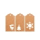 thumbnail image 1 of Etiquetas de regalo de papel de Navidad de 200/240 Uds., etiqueta colgante Vintage con cordel, tarjeta de Navidad para manualidades DIY, Kits de decoración para fiestas 3 modelos kraft 150 piezas Bearachild HA000788-05B, 1 of 1