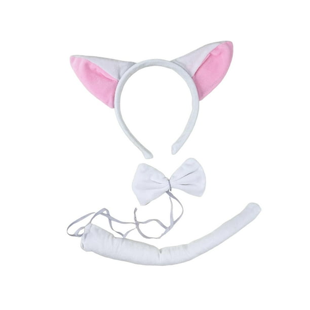 Juego de orejas y cola de gato Salvador para accesorios fotográficos del Festival Mardi Gras