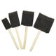 thumbnail image 4 of 4pcs Foam Glitter Glue Art Tool Wooden Handle Dust Cleaning Paint Application Craft Glass Sponge Brush Graffiti, 4 of 4