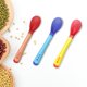 thumbnail image 4 of Vajilla Universal para niños, tazón giroscópico, platos de aprendizaje para bebés con ventosa, cuchara con detección de temperatura, tazón de alimentación para bebés, 4 of 4