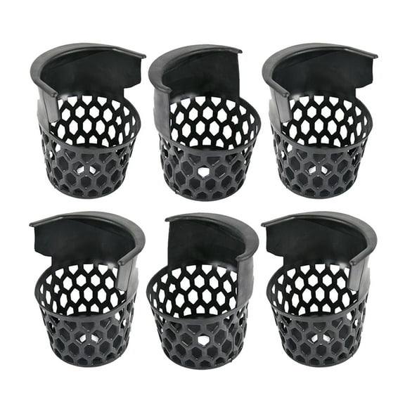 Luwecf 6 Pieces Pool Table Billiard Pockets Set Sturdy Easy Clean Billiard Ball Storage