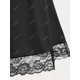 thumbnail image 4 of Vestido Midi Talla Extra con Escote Pico con Panel de Encaje Rosegal Vestidos casuales de talla grande, 4 of 5