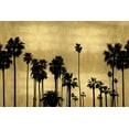 thumbnail image 2 of Bennett, Kate 24x17 White Modern Wood Framed Museum Art Print Titled - Palm Row on Gold, 2 of 4
