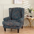 thumbnail image 4 of CHUANK Chair Covers Slipcovers Stretch Wing Chair Covers Slipcovers Wingback Sofa Covers Armchair Covers Furniture Protector For Wingback Chair, 4 of 5