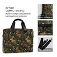 thumbnail image 4 of FORMRS 16" Laptop Bag Carrying Sleeve Case with Handle Travel Shoulder Briefcase, Brown Floral Rabbits Pattern, 4 of 8