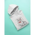 thumbnail image 3 of Dogs And Hearts Hoodie Women -Image by Shutterstock, Female 3X-Large, 3 of 4