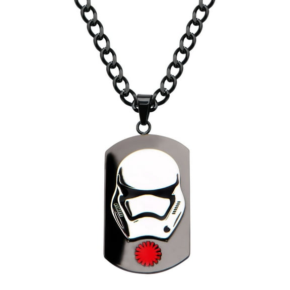 STAR WARS EPISODE 7 STORMTROOPER DOG TAG PENDANT NECKLACE - Officially Licensed Stainless Steel Pendant Necklace w/ 22" Chain