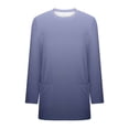 thumbnail image 3 of Lmnyox Fuzzy Fleece Long Pullover for Women Oversized Long Sleeve Crew Neck Thermal Sweatshirts with Pocket, 3 of 5