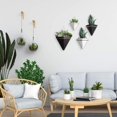thumbnail image 4 of 2Pcs Nordic Ceramic Wall Planter Triangular Mini Succulent Planter Hanging Planter Modern Wall Decor, 4 of 5
