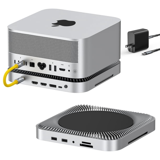 Dock RayCue 10 en 1 de 80 Gbps con doble SSD, HDMI 2.1 para Mac Studio