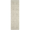 thumbnail image 5 of SAFAVIEH Marbella Alicia Geometric Diamonds Wool Runner Rug, Light Brown/Ivory, 2'3" x 8', 5 of 10