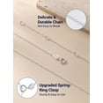 thumbnail image 6 of PROSTEEL Hypoallergenic Silver Necklace for Women 1.1mm Pure 925 Sterling Silver Chain for Sensitive Skin Birthday Jewelry Gift for Daughter Mother Wife, 6 of 8