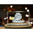 thumbnail image 3 of Common Green Magpie 3D Engraved Crystal 3D Engraved Crystal Keepsake/Gift/Decor/Collectible/Souvenir, 3 of 6