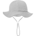 thumbnail image 2 of Dalrosia Baby Sun Hat Toddler Cap Beach Hats with UPF 50+ Protective Sunscreen Newborn Bucket Hat for Boys Girls 3-12M, 2 of 3