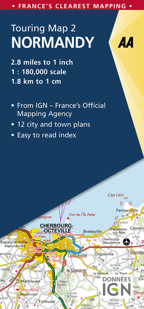 AA Road Map France: Normandy Touring Map (Other) - Walmart.com - Walmart.com