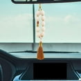 thumbnail image 6 of Rushawy Car Mirror Hanging Accessories Lotus Beads Design with Tassel D, 6 of 9