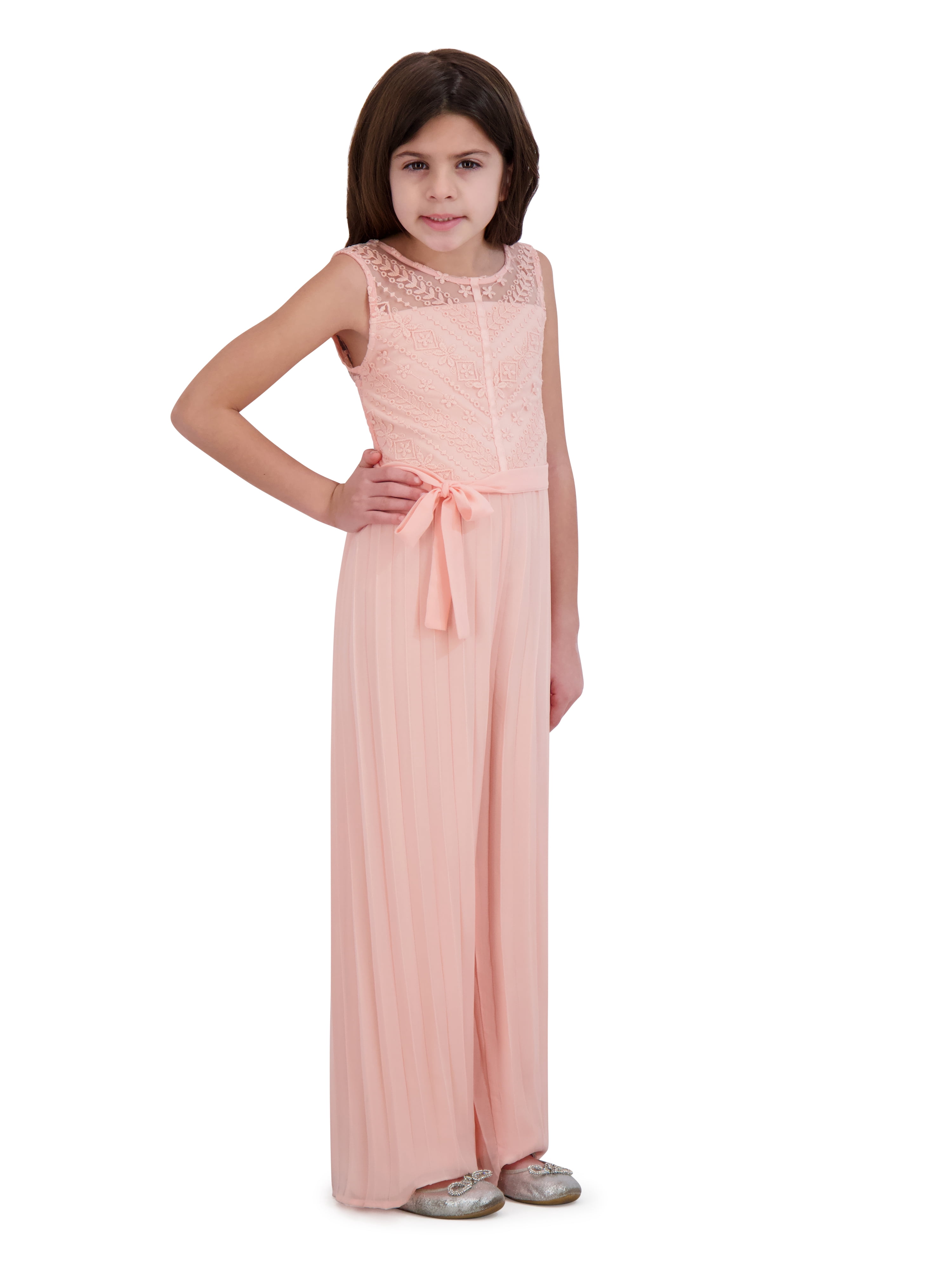 Kensie Girl Pleated Wide Leg Jumpsuit, Sizes 4-16