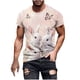 thumbnail image 2 of Tops para hombre, blusas y camisas de manga corta con cuello redondo para hombre, jersey informal con cuello redondo y estampado de Pascua para hombre, camisetas deportivas de manga corta, blusas de p, 2 of 5