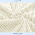 thumbnail image 5 of Subrtex Cushion Covers Separate Seat Stretch Textured Grid (3PCS, Ivory), 5 of 7