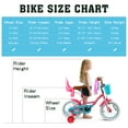 thumbnail image 6 of RULLY 16 Inch Girls Bike with Training Wheels, Pink Kids Bicycle with Basket & Doll Seat for 4 5 6 7 Years Old Toddlers, Children's Bicycle for Beginners, 6 of 6
