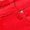 Red, variant on Women's Stretchy Cotton Denim Shorts, Mid Rise with Ripped Details and Frayed Hem Red S