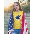 thumbnail image 2 of American Heart 4Th Of July T-Shirt Juniors -Image by Shutterstock,  Large, 2 of 4