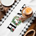 thumbnail image 3 of Country Farmhouse Table Runner 70 Inches, Vintage Farm Tropical Leaves Floral Plaid Bed Runner Dresser Scarves Tabletop for Indoor Outdoor Parties/Ceremony/Banquet, 13" x 70", 3 of 9