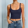thumbnail image 5 of NIEWTR Women Summer Boho Tie Front Lace Trim Tank Tops Beach Button Down Top Sleeveless Mesh Chiffon Crop Tops Clothes Womens Tank Summer Tank (XXXXXL,A145-Navy), 5 of 7